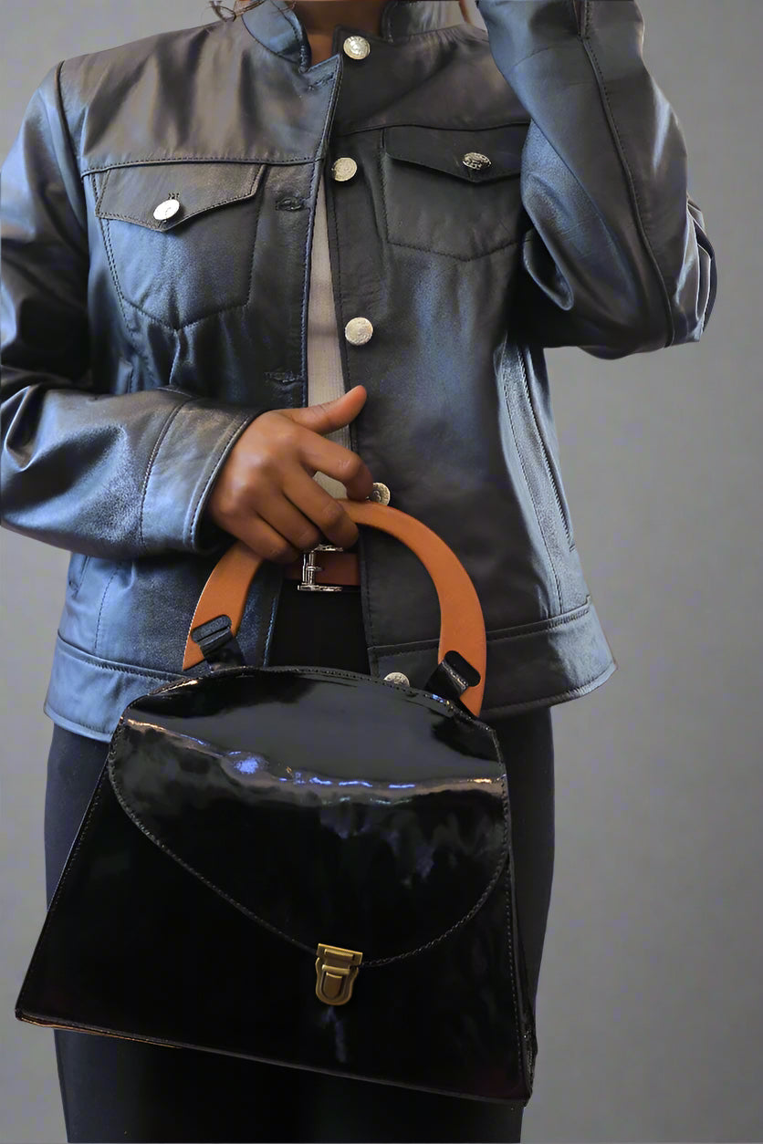 Midnight Chic Leather Jacket – Elegant & Sophisticated with Genuine Leather Craftsmanship